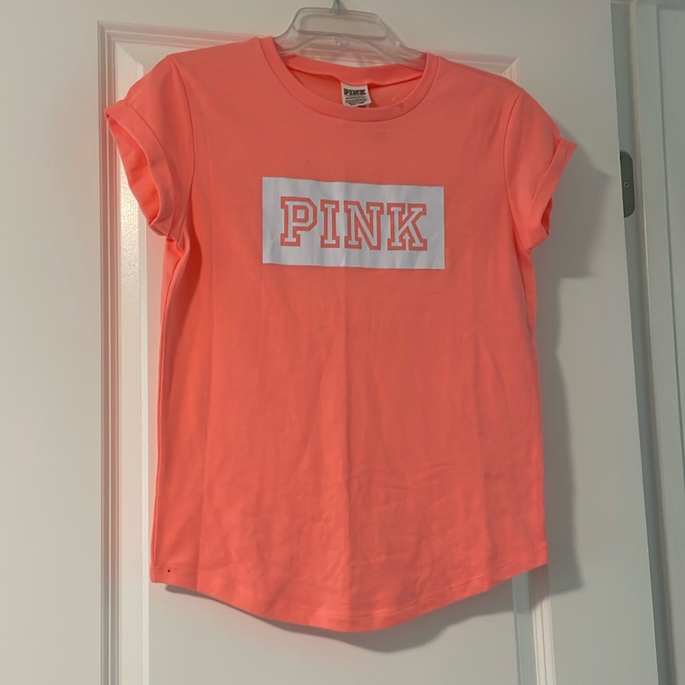 Brand New W/Tags Victoria Secret PINK Logo Tee SZ XS